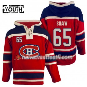 Lasten NHL Montreal Canadiens Andrew Shaw 65 Punainen Sawyer Hooded Sweatshirt